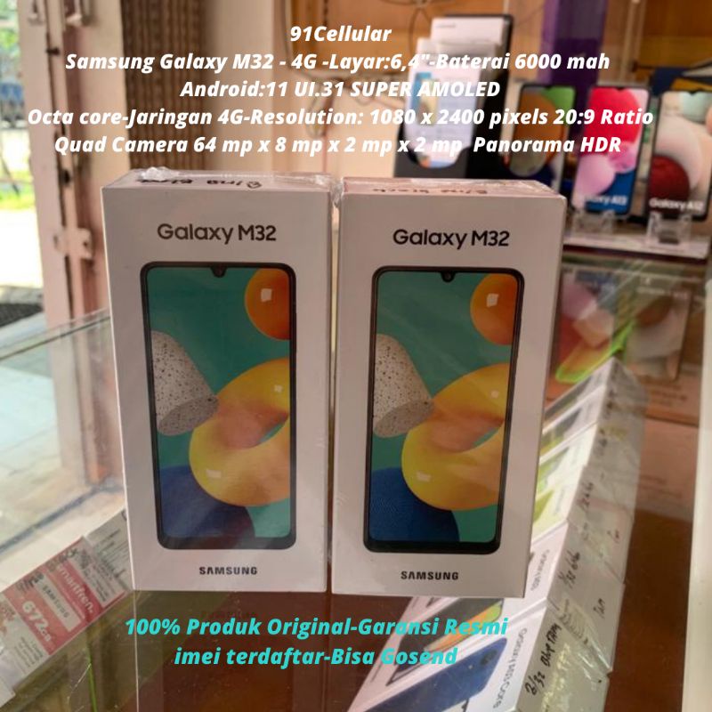 Samsung galaxy M32 ram 8/128  - garansi resmi sein 1 tahun