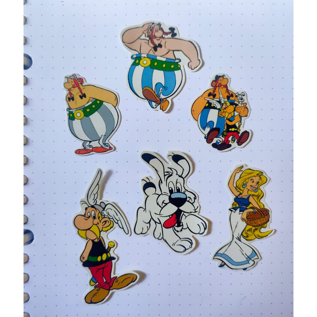 

[COD] 6 Pcs Stiker Asterix Lucu murah aesthetic Scrapbook / Stiker laptop lucu / DIY / Stiker kulkas / Stiker Bujo/ stiker Bullet Journal/stiker aestetic/DekorasiBulletJurnal