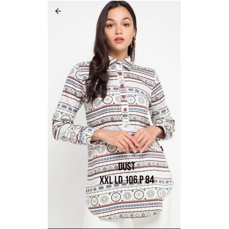 Kemeja Blus Tunik Wanita Dust Jeans