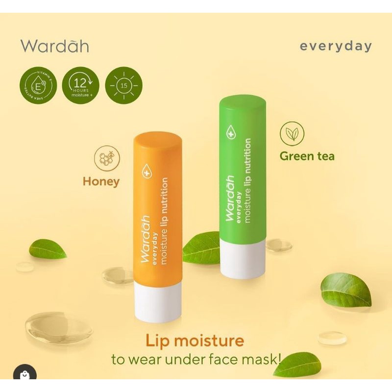 Wardah Every Day Moisture Lip Nutrition / Fruity Sheer Lip Balm