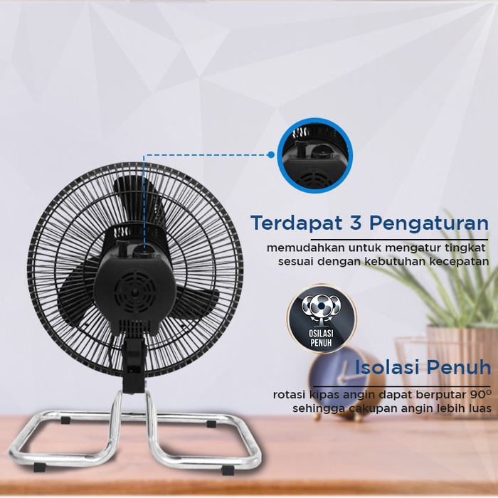 SEKAI High Velocity Fan 12 inch HDO1218S Kipas Angin Lantai HDO 1218 S