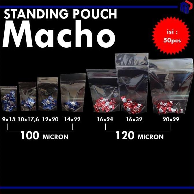 Plastik Ziplock Standing Pouch Ukuran 16X32cm/Klip Kemasan Berdiri