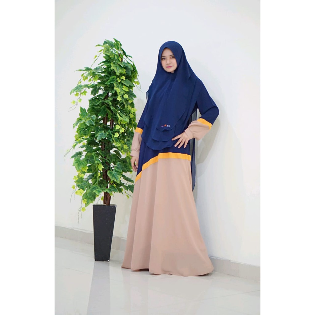 DRESS FASHION MUSLIM WANITA - NAZWA DRESS NAVY