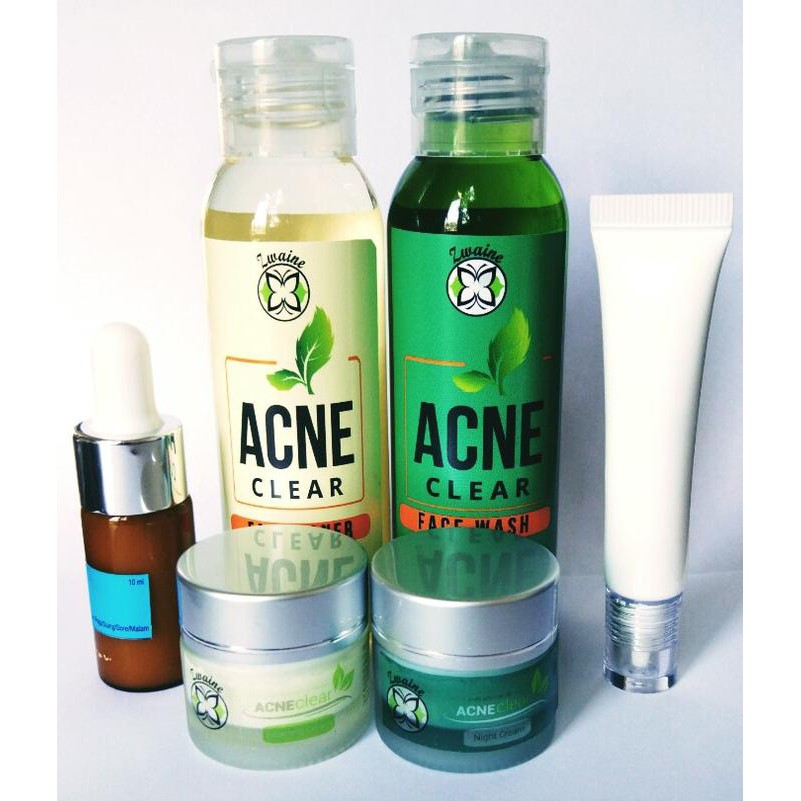 PROMO PAKET ZWAINE ACNE BERAT/ PARAH/ JERAWAT LENGKAP/ JERAWAT BESAR/BATU TERMURAH