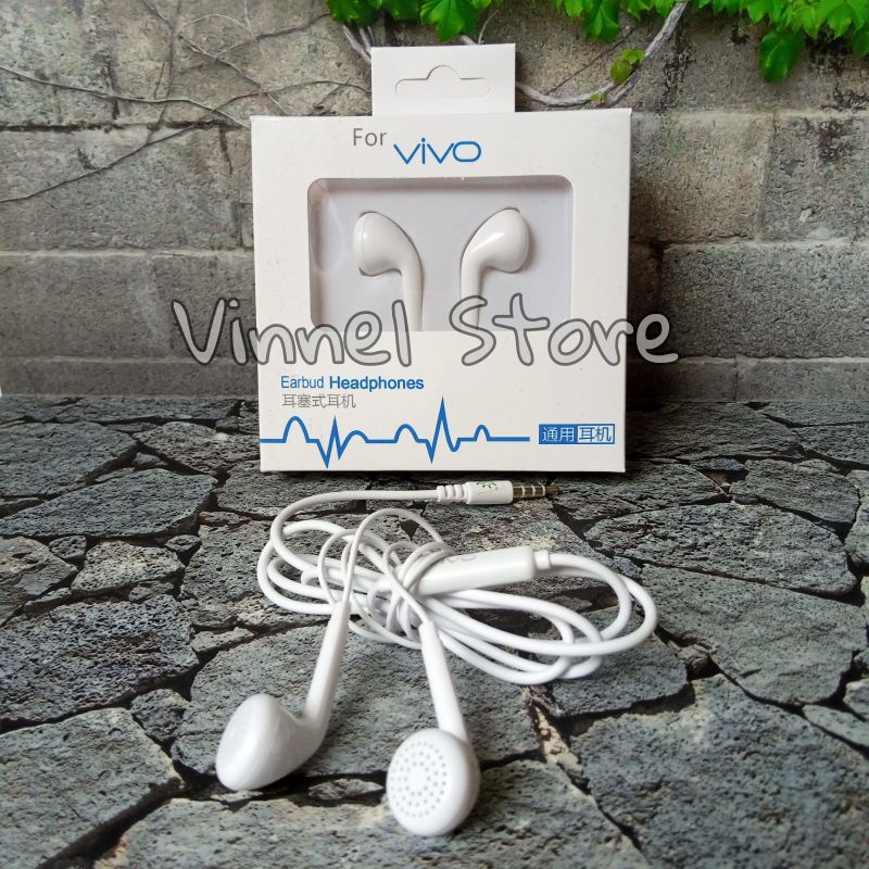 Headset Branded Vivo MH133 Jack audio 3.5mm With Mic