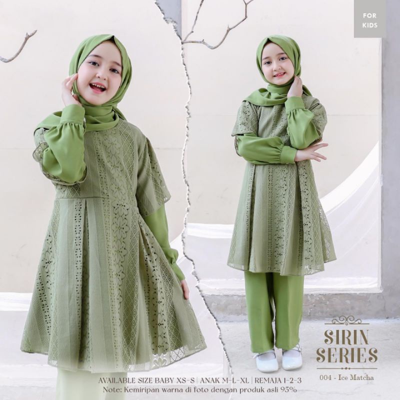 SIRIN SERIES KIDS 2IN1 MIX BRUKAT MALIKA/SETELAN MUSLIM ANAK 8-10 TAHUN/SETELAN ATASAN BRUKAT + CELANA/FASHIOM MUSLIM ANAK TERBARU/KOSHIRIN 2IN1/FAR MOSLEMSTORE