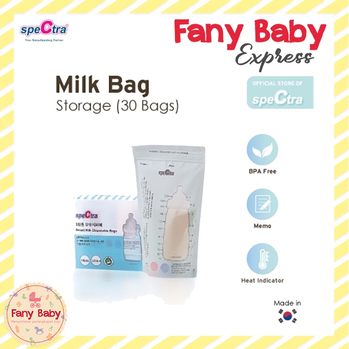 SPECTRA BREAST MILK BAGS 30 PCS X 200ML