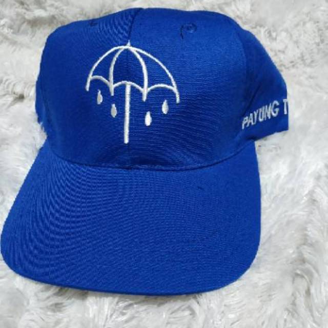 Topi basseball karakter gambar payung teduh biru Benhur