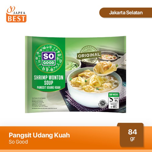 Pangsit Udang Kuah / Shrimp Wonton Soup So Good 84 gr