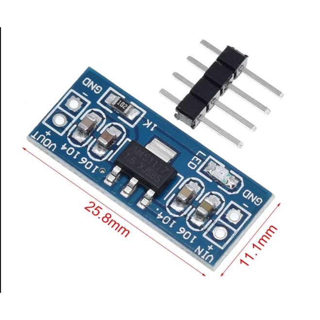 Modul Voltage Regulator DC DC AMS1117 3,3V 1A STEP DOWN Power Supply