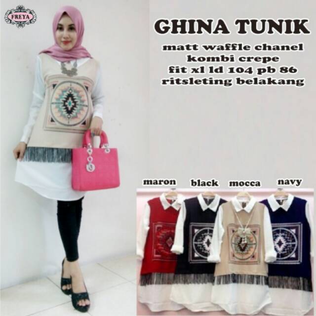 Ghina tunik fashion wanita