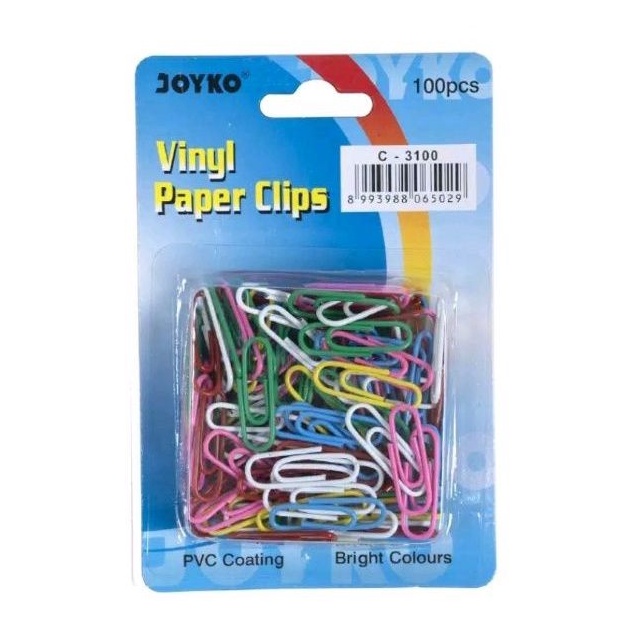 

JOYKO - Paper Clip Warna / Vinyl Paper Clips 100pcs (1 set)