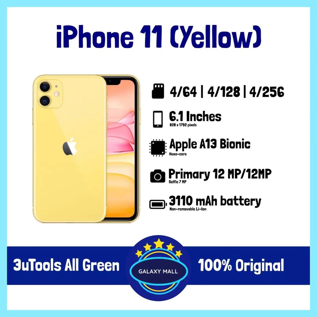 IPHONE 11 64GB/128GB SECOND ORIGINAL FULLSET-3
