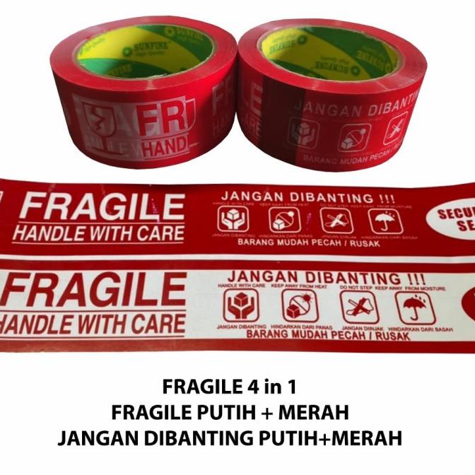 

Promo Awal tahun Lakban Fragile Merah jangan dibanting 48MM x 100 yard Promo Awal tahun