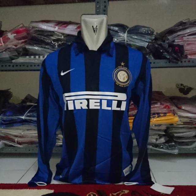 Jersey Retro A3 AAA Inter Milan Home centenary 2008 LS Lengan panjang size M