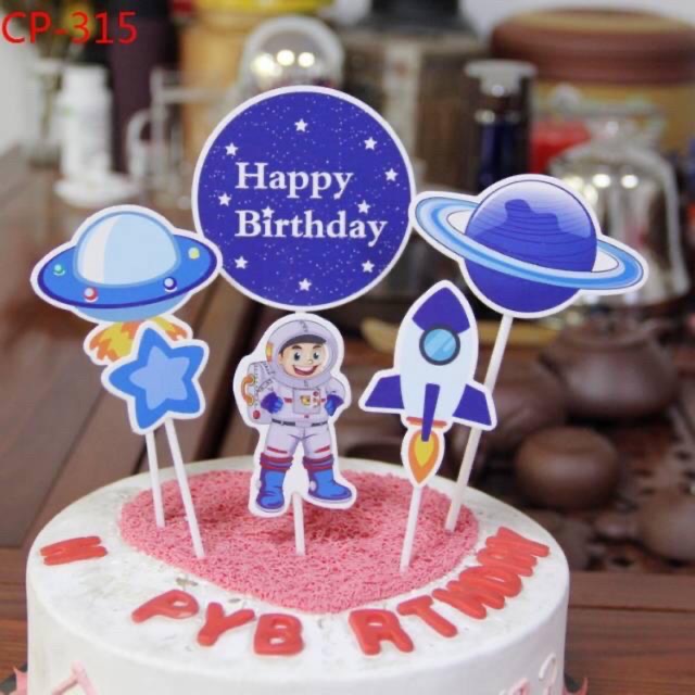 Harga Pabrik Cake Topper Hiasan Kue Tusuk Astronot Roket WGj0Z1HZ3B8pq