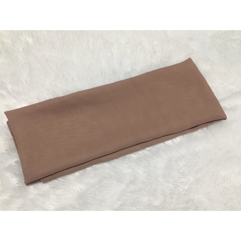 Selendang Sifon Halus / Selendang Chiffon Bali / Senteng Bali (2,4 meter)-Coklat Milo