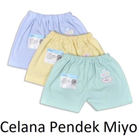 3 Pcs ARUCHI Celana Pop Pendek Panjang POLOS Bayi / Anak Warna Premium CBKS