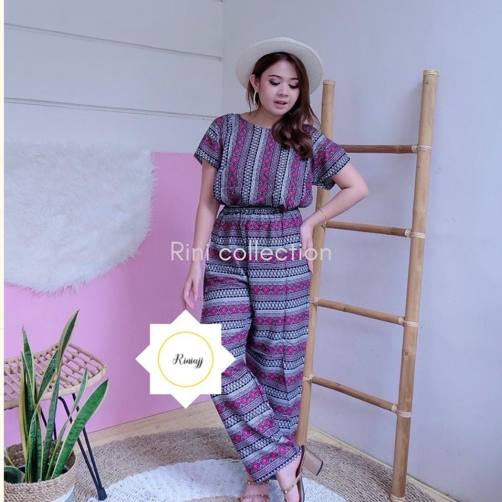 Daster Babydoll Panjang Bali-SET PAN BLACK-UNGU