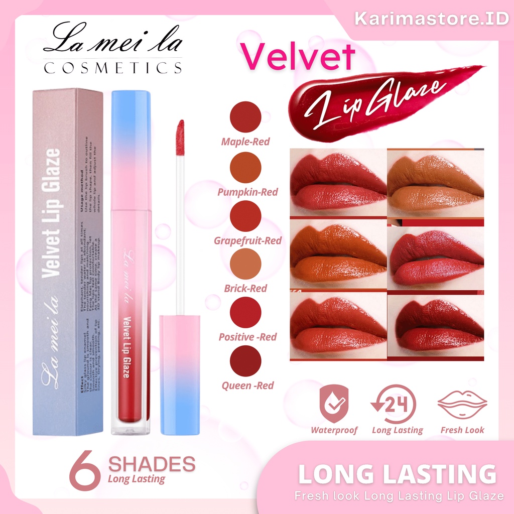 [ORIGINAL] Lipstick Cair/Lip tint Lameila Lip Glaze Lasting Moisturizing Liquid Lipstick Waterproof Moisturizing LM 1011/Lipcream/Liptint/lipgloss/lip cream/Lameila/Liptint korea