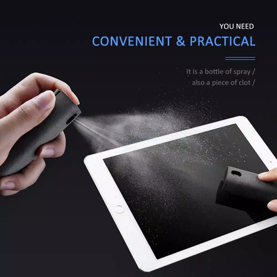 SCREEN CLEANER PEMBERSIH LAYAR HP TABLET LAPTOP SPRAY PEMBERSIH 2IN1