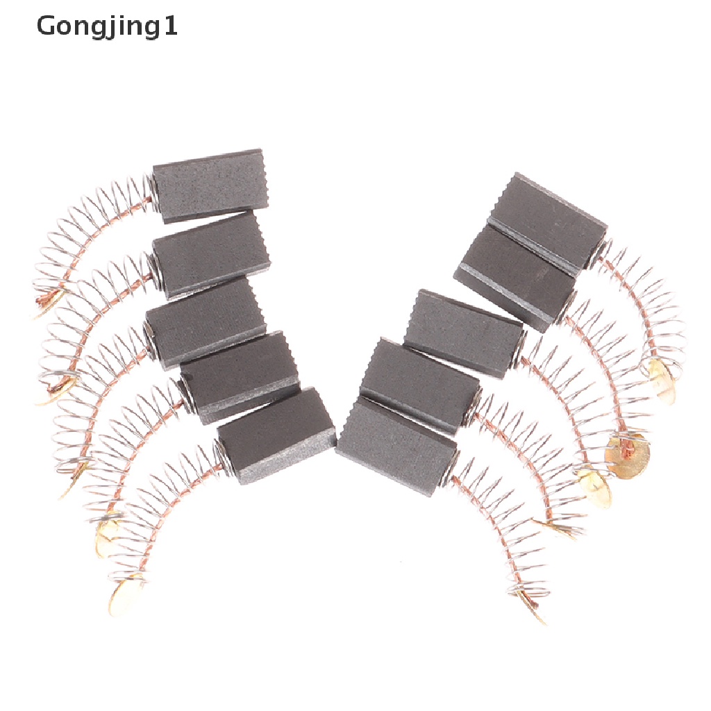 Gongjing1 10pcs / set Sikat Karbon Gerinda Sudut Elektrik 5x8 X 15mm Untuk Bosch 20