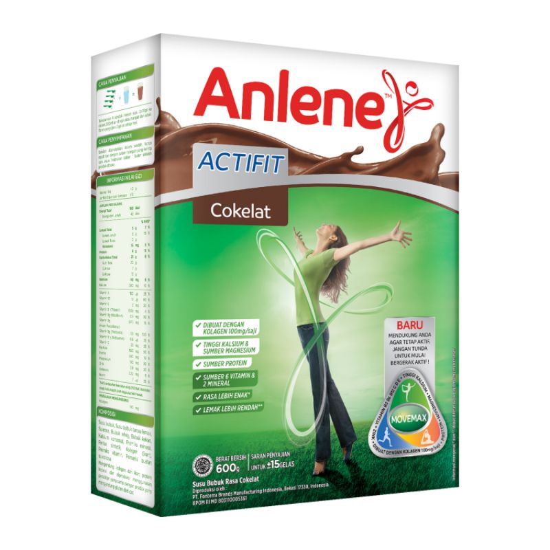 

ANLENE ACTIFIT COKELAT 600g