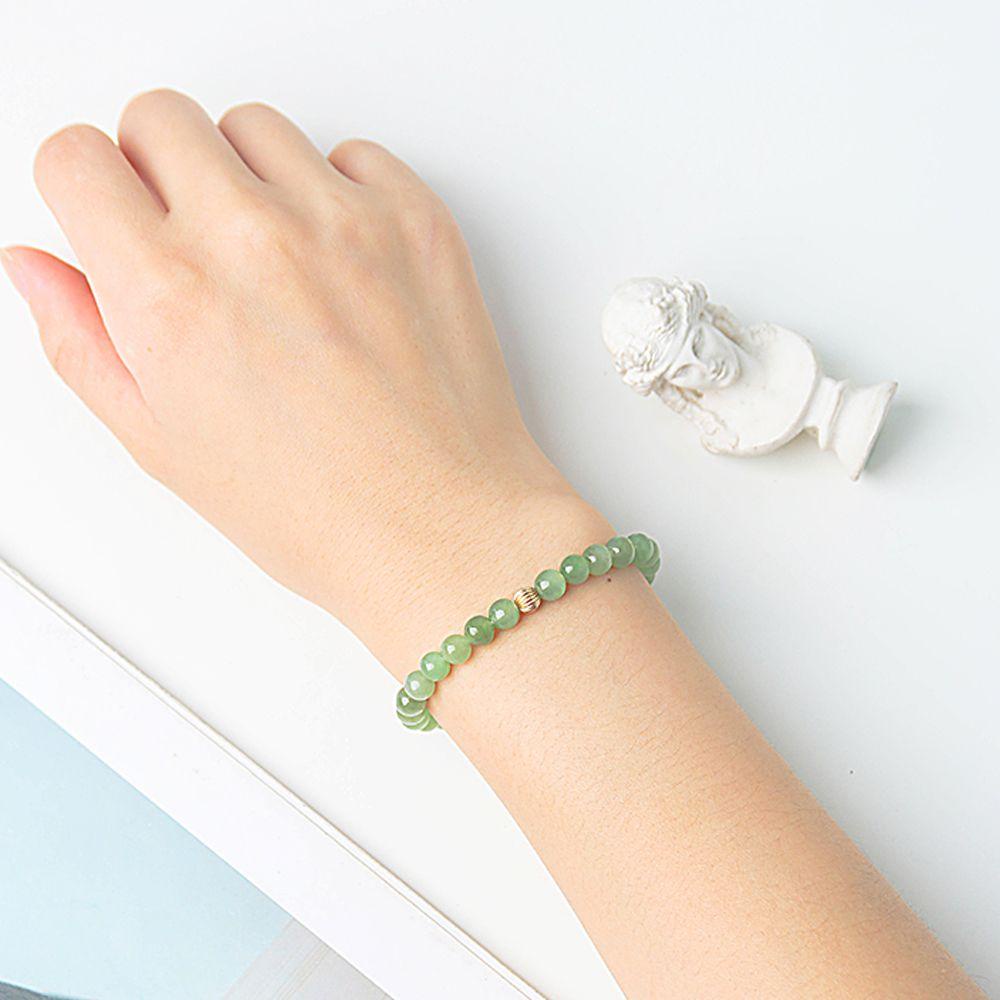 Needway Wanita Gelang Cina Retro Elegan Untuk Perempuan Tangan Jewerly Gaya Kuno Imitasi Hetian Jade Bracelets