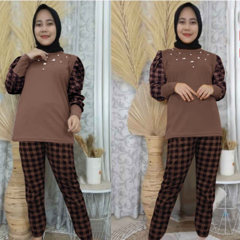 SET SORAYA MUTIARASETELAN WANITA MUSLIMAH MUTIARA /SET KOTAK PREMIUM