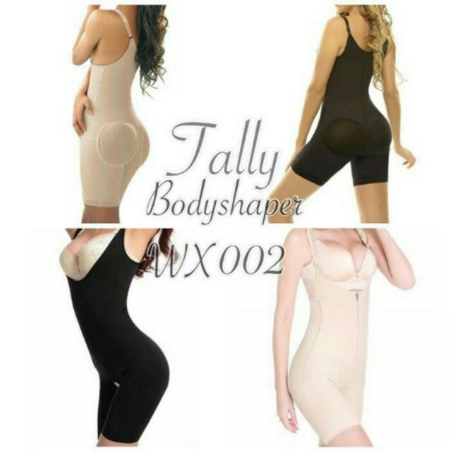 WX002 - tally body shaper slimming suit - korset terusan - pelangsing