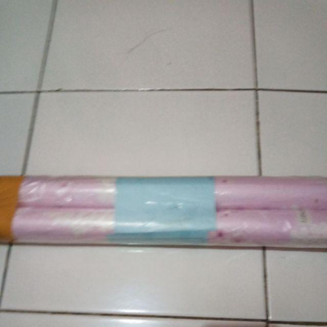 Genaris Wallpaper Dinding Sticker Wallpapaer Stiker 45cm X 5m Wallpeper Dandelion Pink