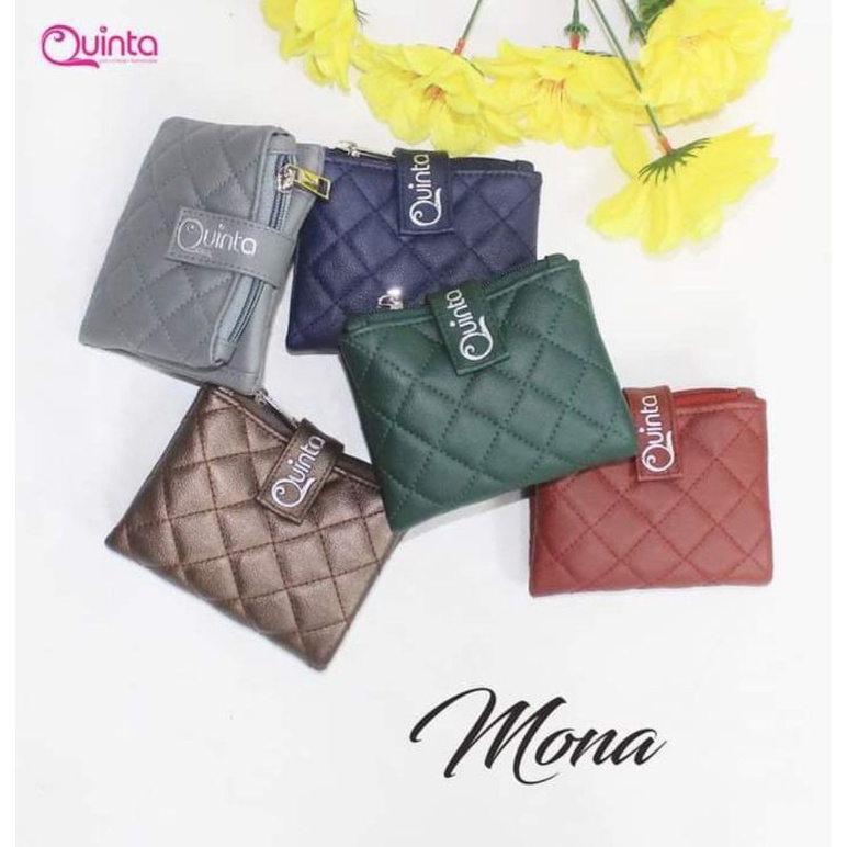 DOMPET MONA BY QUINTA/DOMPET LIPAT CEWEK/DOMPET ANTI AIR/DOMPET LIPAT/DOMPET MURAH
