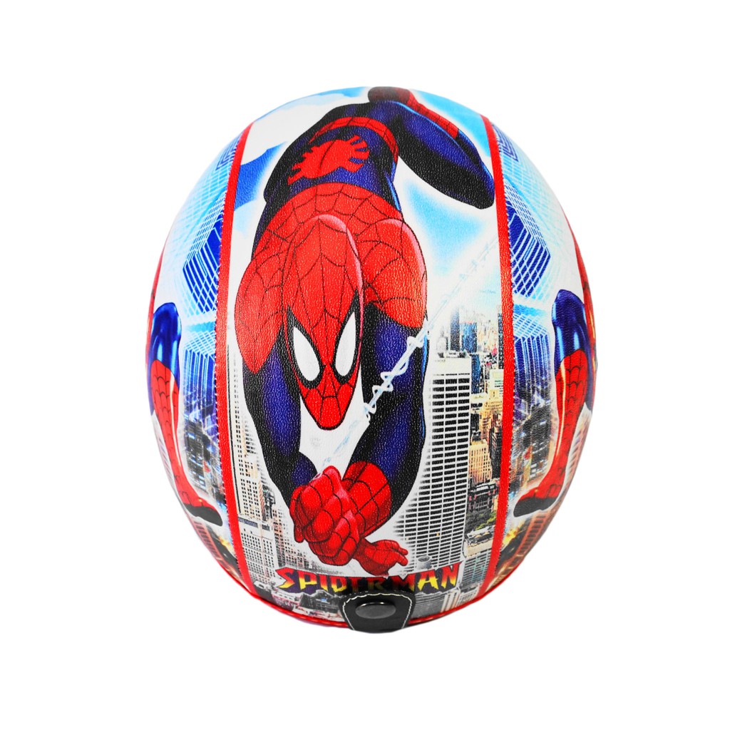 Helm Anak Standart Kaca Half Face Scoopy Original Karakter Spiderman