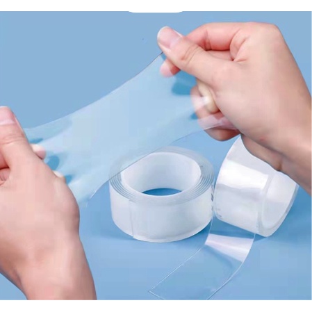 

✨✨ Double Magic Tape Dapat Dicuci Bening 2cm Dan 5cm Super Kuat