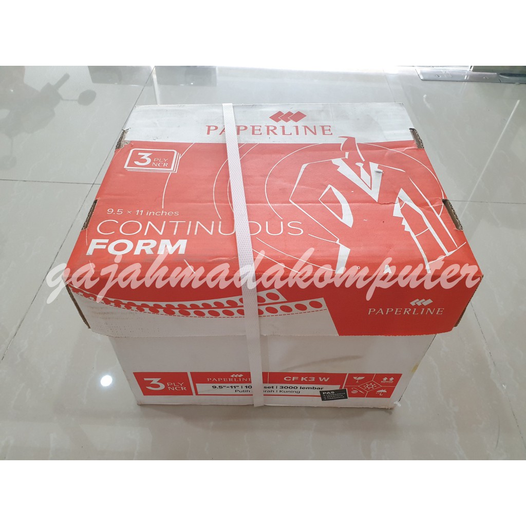 

Continuous form Paperline 9,5 x 11 3ply rangkap 3 CF K3 W UTUH