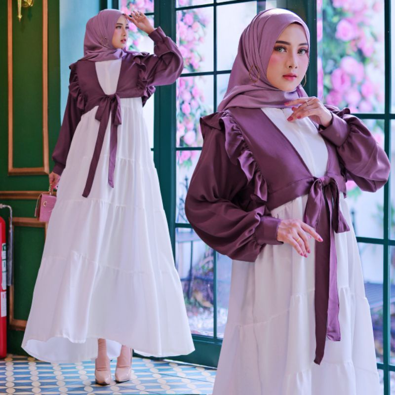 DRESS MUSLIM, baju wanita, baju gamis, dress, gamis, Baju gamis, fashion wanita, KAIRA ONE SET