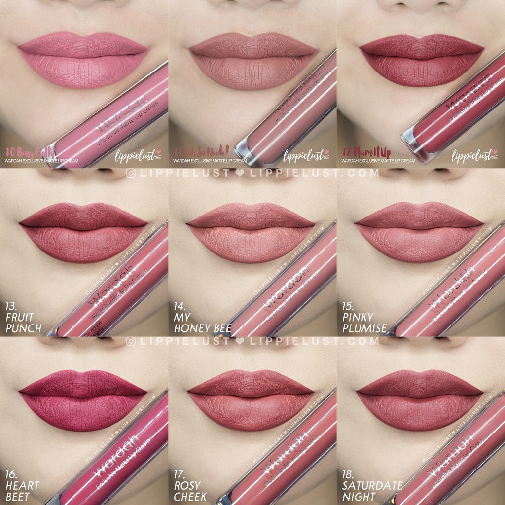 (READY &amp; ORI) Wardah Exclusive Matte Lip Cream Lipstick Original BPOM