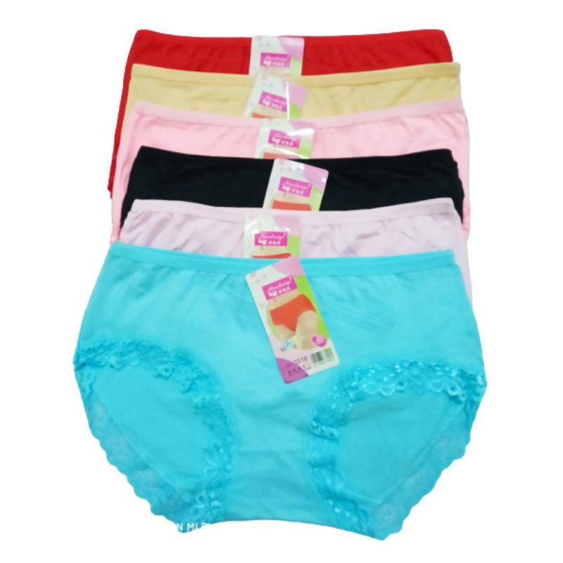 6 pcs Celana Dalam Wanita Dewasa | Cd wanita import Motif Renda