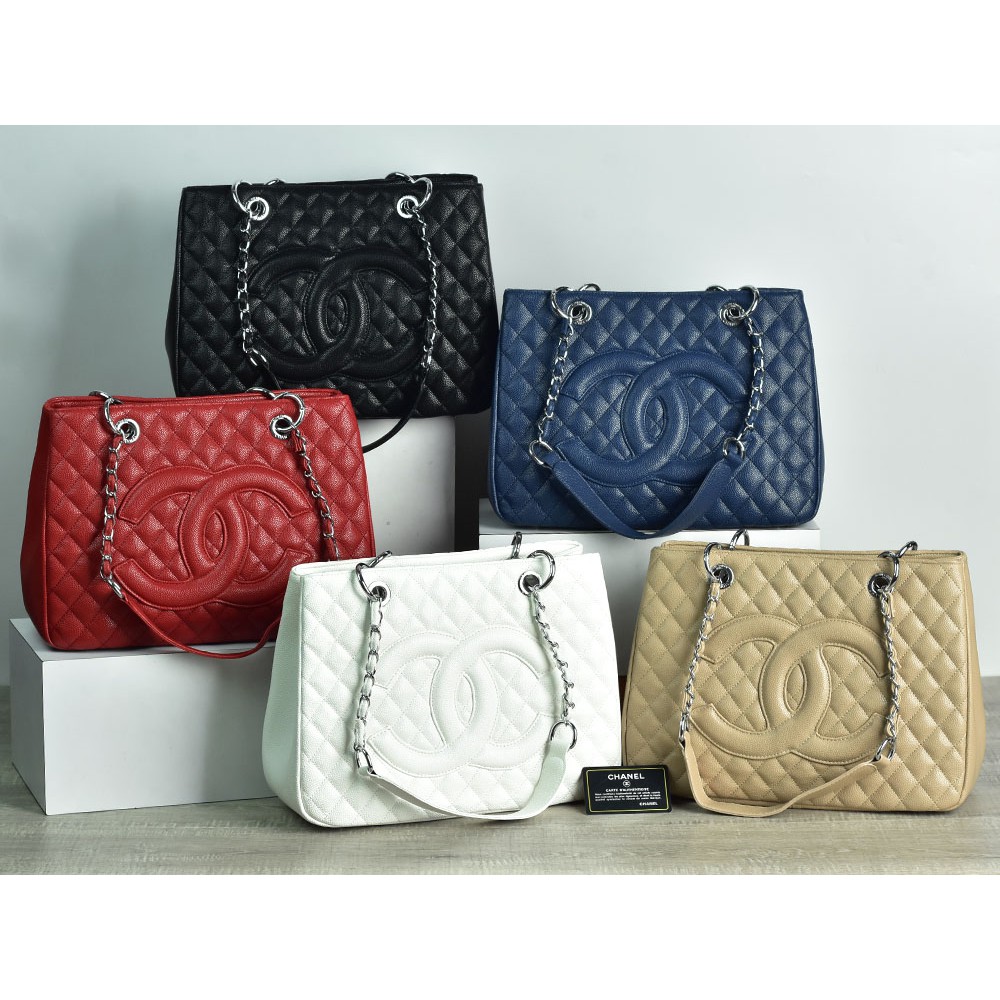 Tas Chanel GST Caviar Quilted SHW