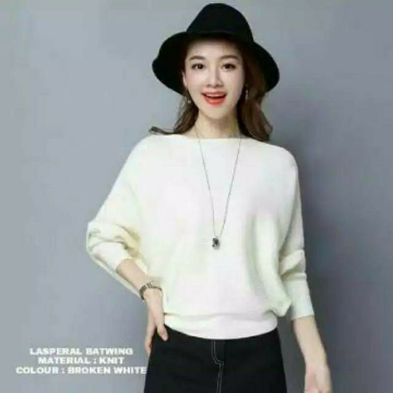 Lasperal Batwing Sweater Blouse