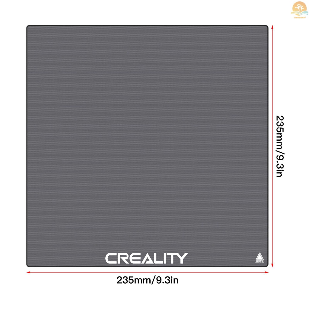 Creality Tempered Glass Bed for 3D Printer Platform Heated Plate Build Surface 235*235mm with 4pcs Glass Clip 4mm Ultrabase for CR-X/CR-10S Pro/CR-10S Pro V2/CR-10 V2 3D Printer 235*235mm