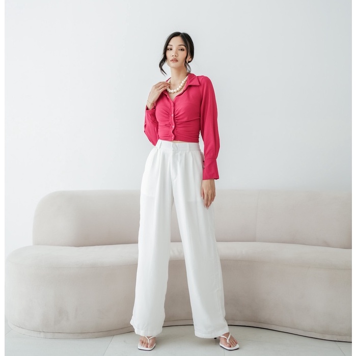 [TAVIA] TORY BASIC CULLOTE/ Celana Panjang Wanita / Celana Panjang kulot / HW Pants / Celana Bahan Wanita / Celana Kerja Wanita