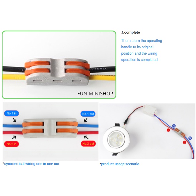 Terminal konektor sambung kabel Quick connect CH2/3 TERMINAL BLOCK KRUSTIN WAGO QUICK CONNECTOR