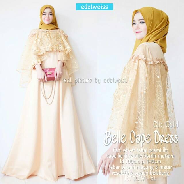 GAMIS TERBARU/BELLE CAPE DRESS