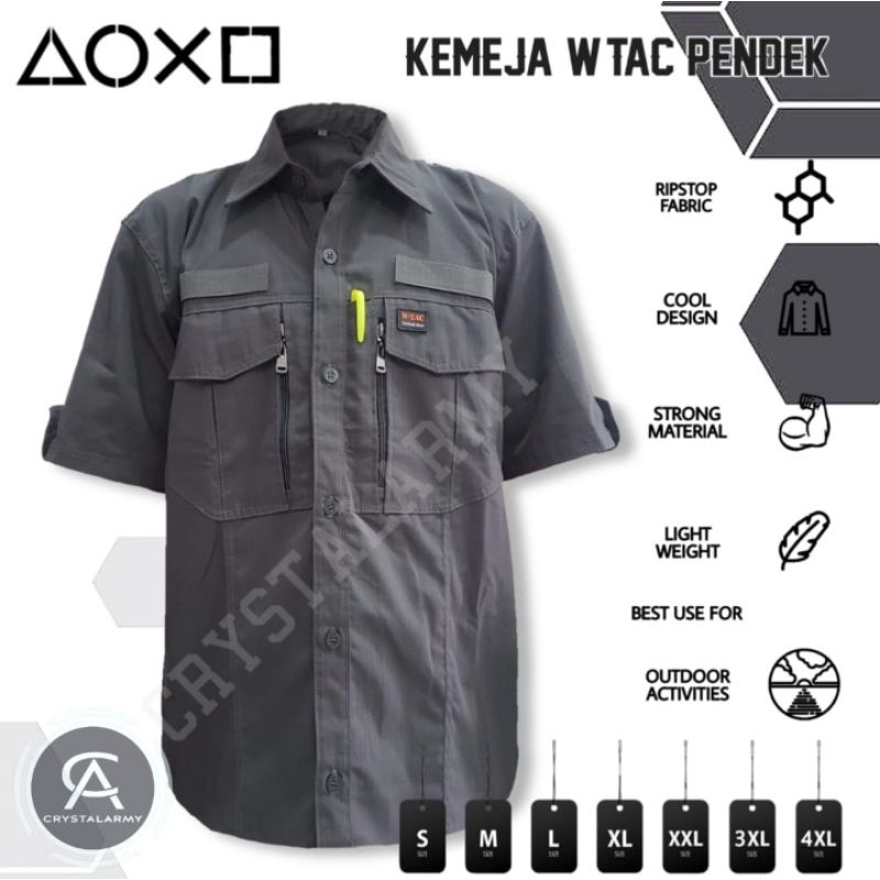 Kemeja Tactical W-TAC Tangan pendek BIG SIZE