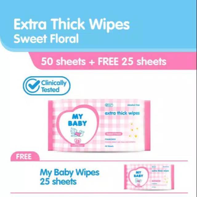 My baby wipes gentle care 50s + 50s / Tisu basah