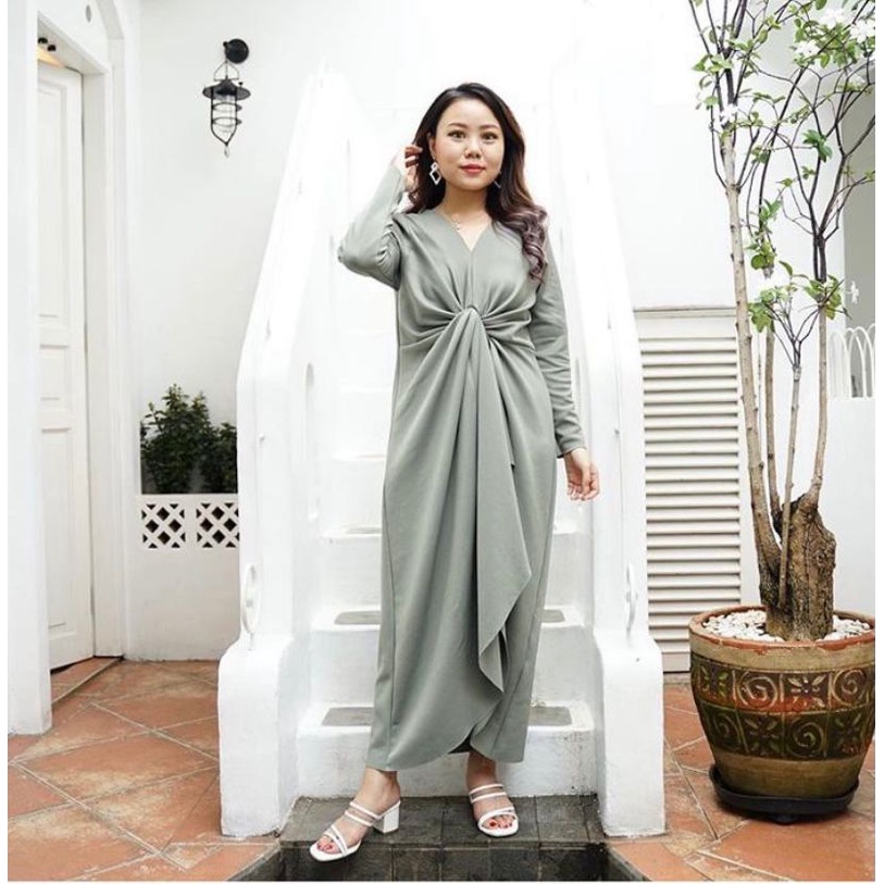 Dress Gamis polos (MONEL GAMIS)