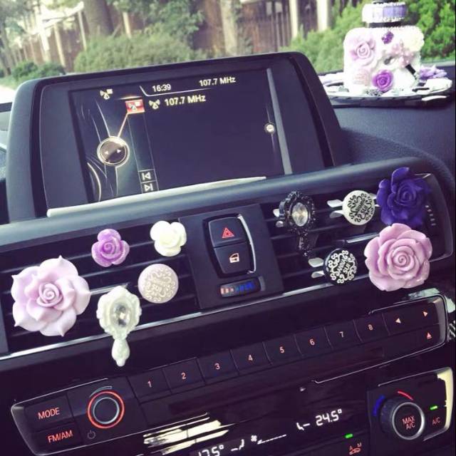 5 pcs Barang mobil accmobil PARFUM KLIP // parfum mobil jepit klip AC anna sui bunga