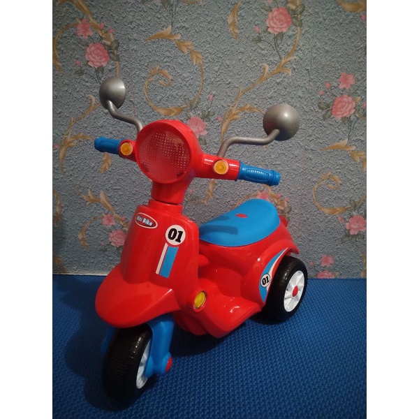 mainan anak vespa dorong mini bike