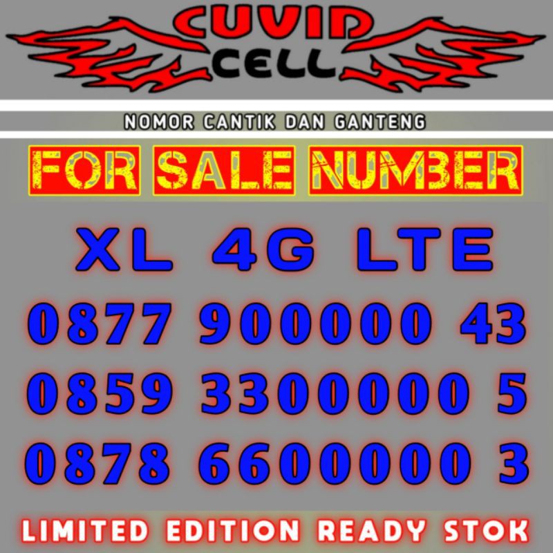 Nomor cantik XL 4G LTE 00000